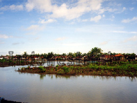 Dorf in den Mangroven